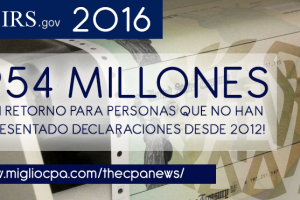 IRS tiene $950 Millones para personas que no han presentado declaraciones de impuestos del 2012