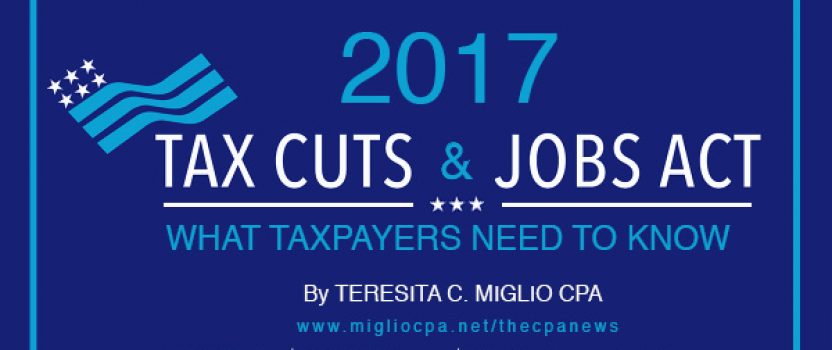 TAX CUTS AND JOBS ACT 2017-WHAT TAXPAYERS NEED TO KNOW